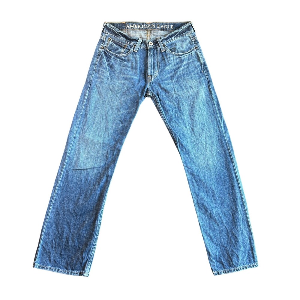 American Eagle Jeans Size 28/28 Original Straight Blue Denim Pants